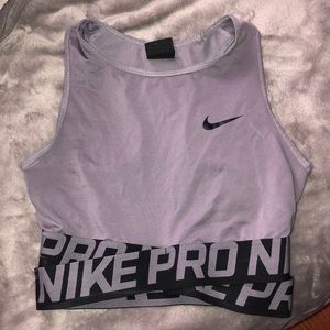 Nike cropped gym top